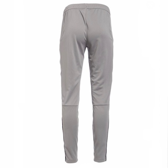 Team Mid Grey & White Side-Tape Tiro Track Pants, S - Picture 5 of 5